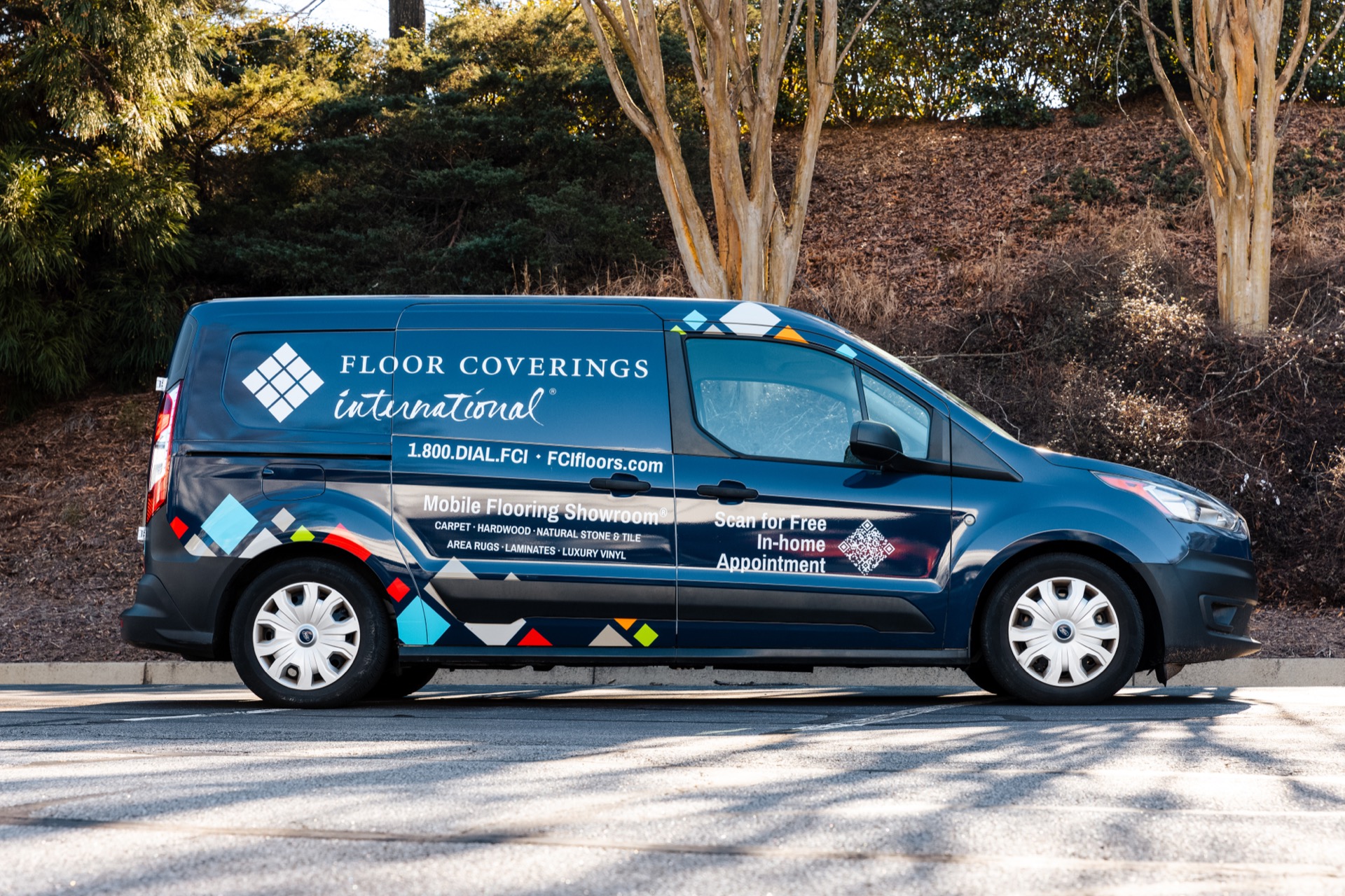 Floor Coverings International Mobile Flooring Showroom van